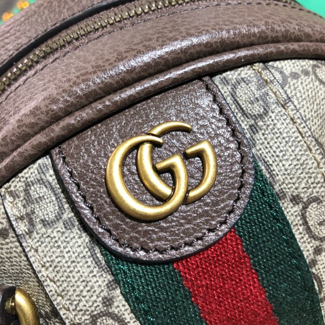 Gucci高仿專櫃女包 574794 古馳Ophidia迷你籃球包 Gucc單肩斜挎手提女包  gqy1930